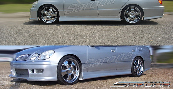 Custom Lexus GS300/400 Side Skirts  Sedan (1998 - 2005) - $550.00 (Part #LX-004-SS)